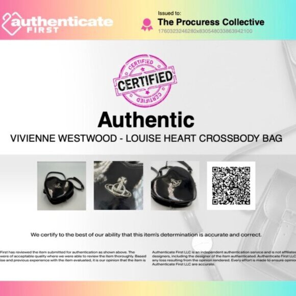 🆕 VIVIENNE WESTWOOD 🧿 NWOT Louise Heart Patent Leather Crossbody Bag - AUTH - Picture 16 of 16